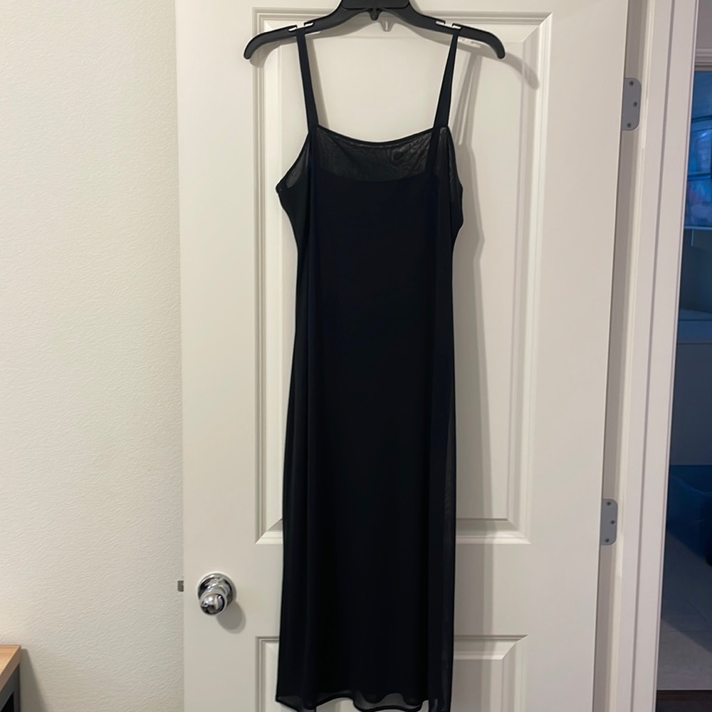 Banana Republic sheer black dress size medium EUC
